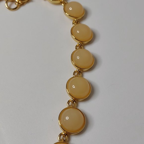 Metal And Plastic J Crew Necklace Adjustable 16 To 17 Inches Long - Picture 3 of 9